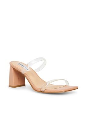 Steve Madden Lilah Clear Block Heel
